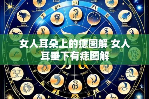 女人耳朵上的痣图解 女人耳垂下有痣图解