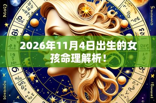 2026年11月4日出生的女孩命理解析!