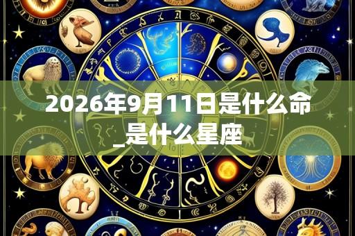 2026年9月11日是什么命_是什么星座