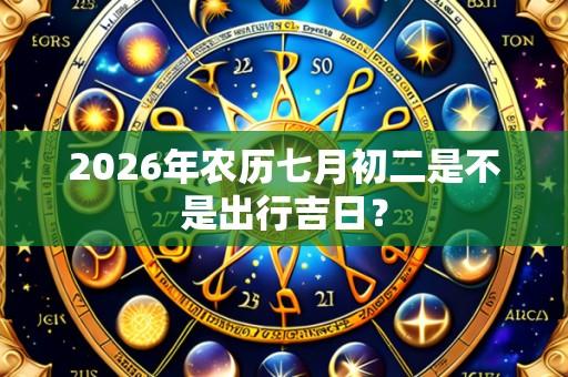 2026年农历七月初二是不是出行吉日？