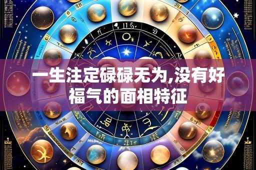 一生注定碌碌无为,没有好福气的面相特征