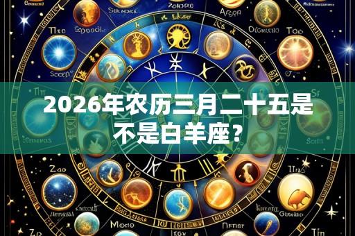 2026年农历三月二十五是不是白羊座?