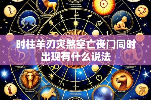 时柱羊刃灾煞空亡丧门同时出现有什么说法