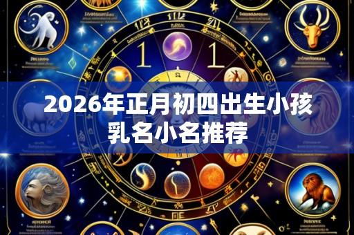 2026年正月初四出生小孩乳名小名推荐