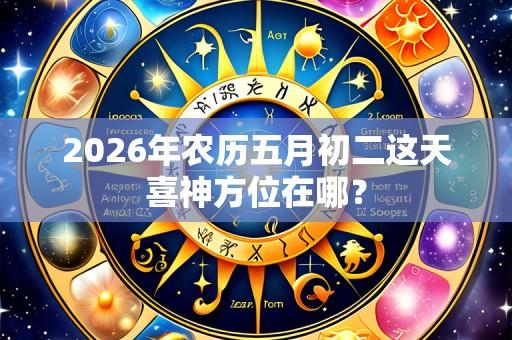 2026年农历五月初二这天喜神方位在哪？