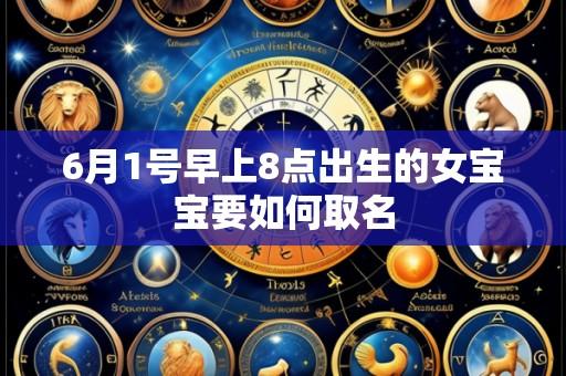 6月1号早上8点出生的女宝宝要如何取名