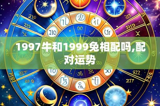 1997牛和1999兔相配吗,配对运势