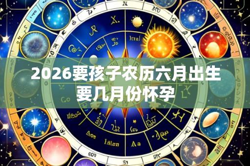 2026要孩子农历六月出生要几月份怀孕