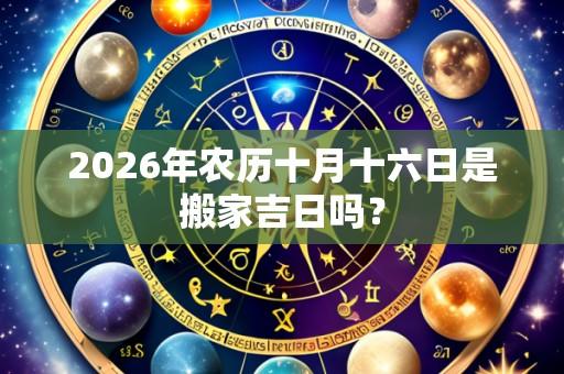 2026年农历十月十六日是搬家吉日吗?
