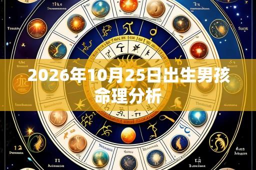 2026年10月25日出生男孩命理分析