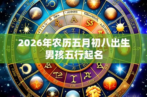 2026年农历五月初八出生男孩五行起名