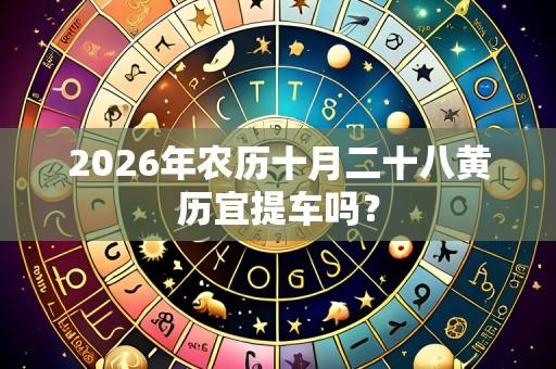 2026年农历十月二十八黄历宜提车吗？