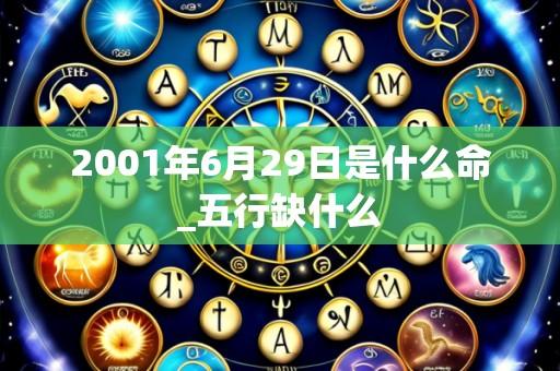 2001年6月29日是什么命_五行缺什么