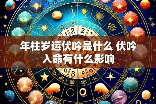 年柱岁运伏吟是什么 伏吟入命有什么影响