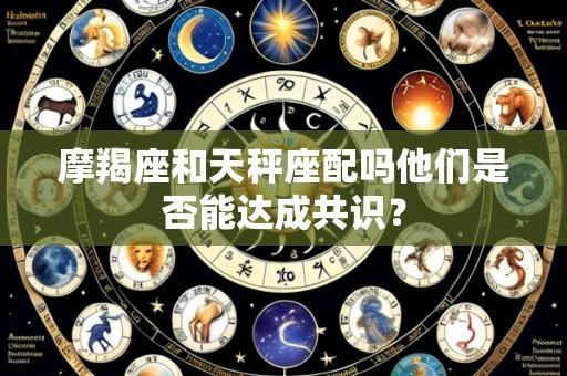 摩羯座和天秤座配吗他们是否能达成共识？