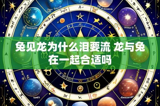兔见龙为什么泪要流 龙与兔在一起合适吗