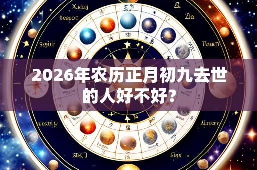2026年农历正月初九去世的人好不好?