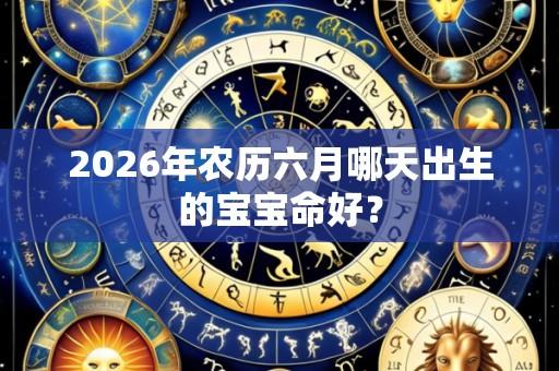2026年农历六月哪天出生的宝宝命好？