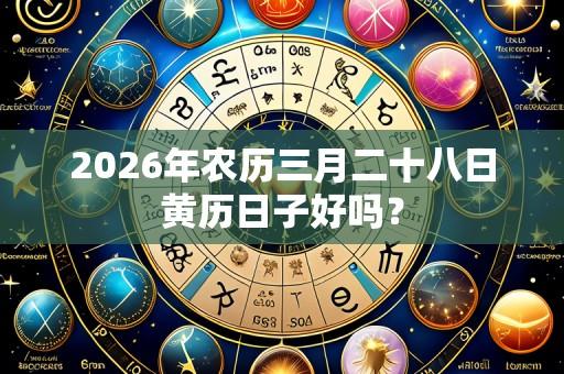 2026年农历三月二十八日黄历日子好吗？