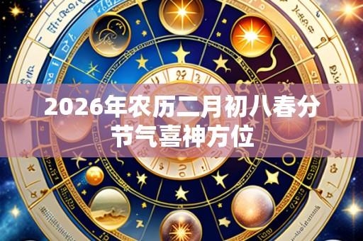 2026年农历二月初八春分节气喜神方位