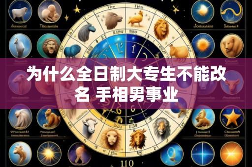 为什么全日制大专生不能改名 手相男事业