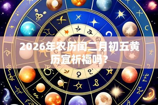 2026年农历闰二月初五黄历宜祈福吗？