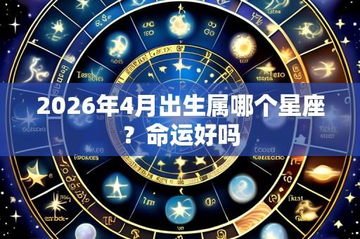 2026年4月出生属哪个星座？命运好吗