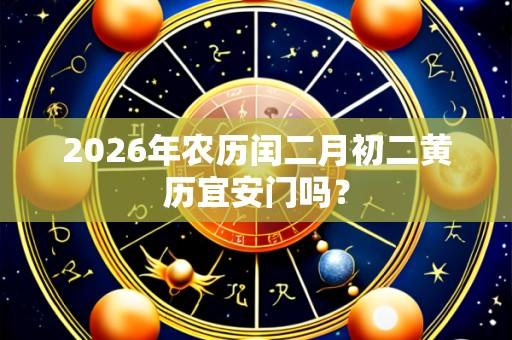 2026年农历闰二月初二黄历宜安门吗?