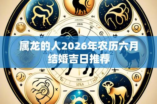 属龙的人2026年农历六月结婚吉日推荐