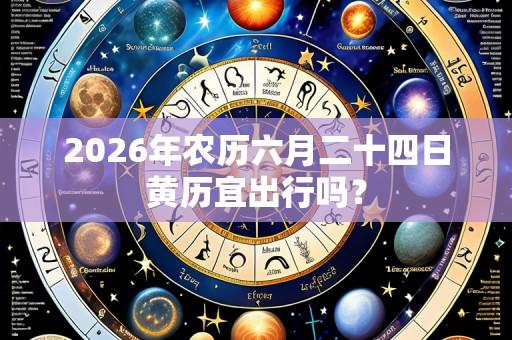 2026年农历六月二十四日黄历宜出行吗？