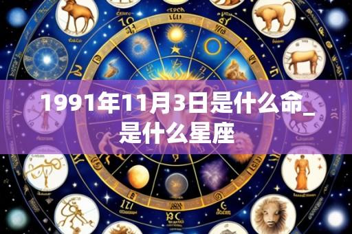 1991年11月3日是什么命_是什么星座