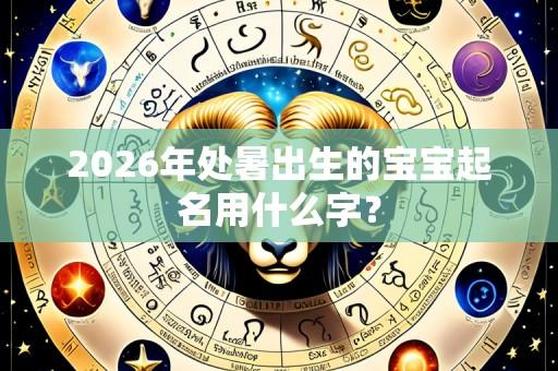 2026年处暑出生的宝宝起名用什么字?