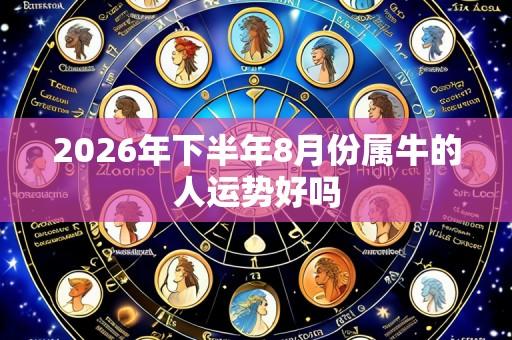 2026年下半年8月份属牛的人运势好吗