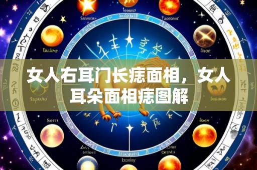 女人右耳门长痣面相，女人耳朵面相痣图解