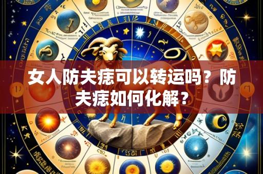 女人防夫痣可以转运吗?防夫痣如何化解?