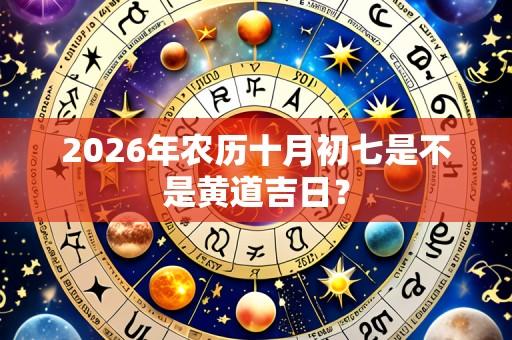 2026年农历十月初七是不是黄道吉日?