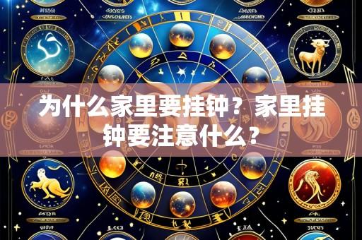 为什么家里要挂钟？家里挂钟要注意什么？