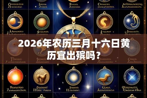 2026年农历三月十六日黄历宜出殡吗?