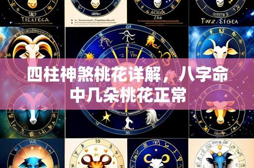 四柱神煞桃花详解,八字命中几朵桃花正常