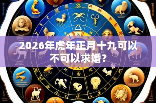 2026年虎年正月十九可以不可以求婚？