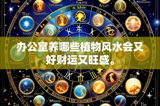 办公室养哪些植物风水会又好财运又旺盛。