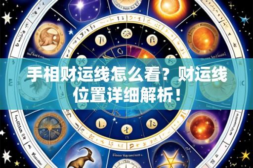 手相财运线怎么看？财运线位置详细解析！