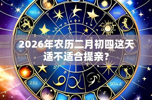 2026年农历二月初四这天适不适合提亲？