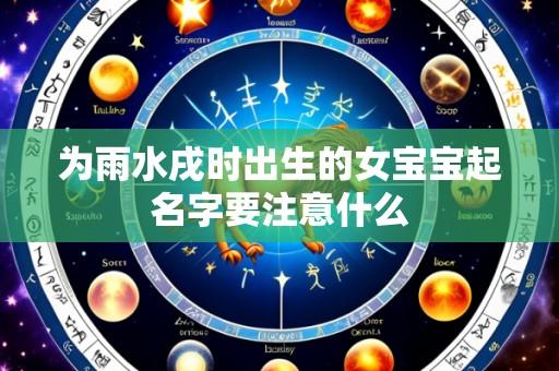 为雨水戌时出生的女宝宝起名字要注意什么