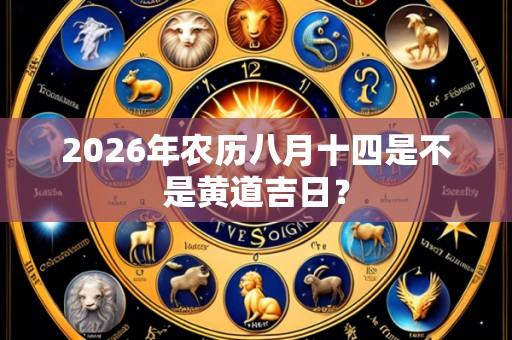 2026年农历八月十四是不是黄道吉日？