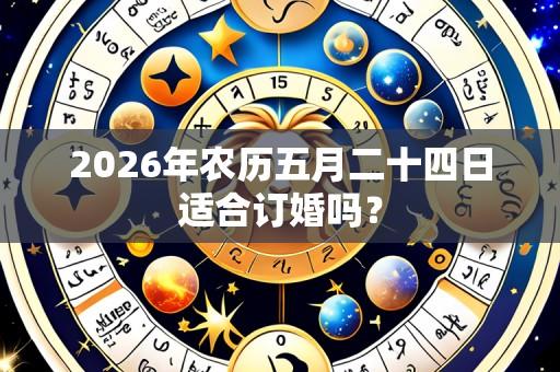 2026年农历五月二十四日适合订婚吗？