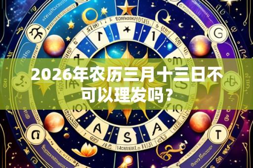 2026年农历三月十三日不可以理发吗？