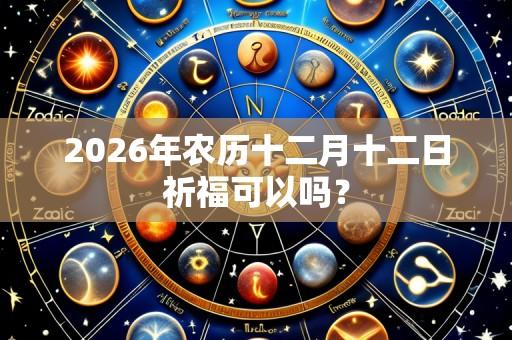 2026年农历十二月十二日祈福可以吗?