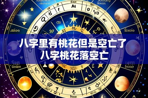 八字里有桃花但是空亡了 八字桃花落空亡