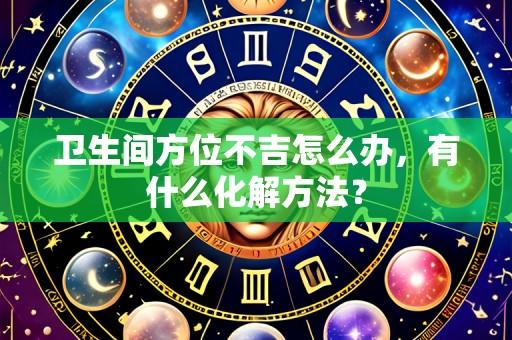 卫生间方位不吉怎么办，有什么化解方法？
